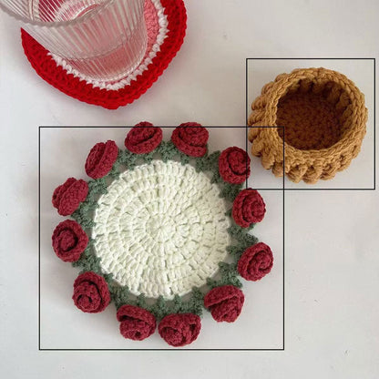 DIY Handmade Rose Bouquet Coaster  Material Package