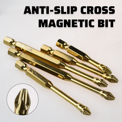 Anti-Slip Cross Magnetic Bit