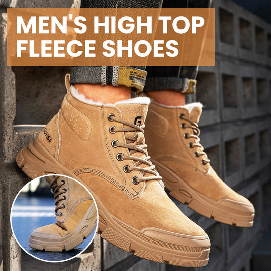 Men's High Top Fleece Shoes