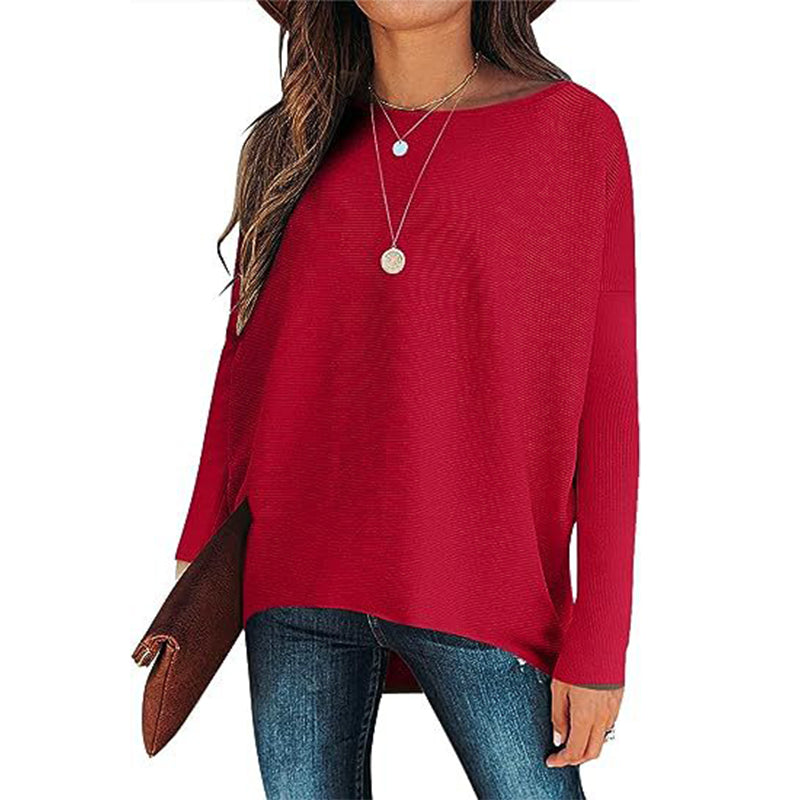Women's Off Shoulder Long Sleeve Bat Sleeve